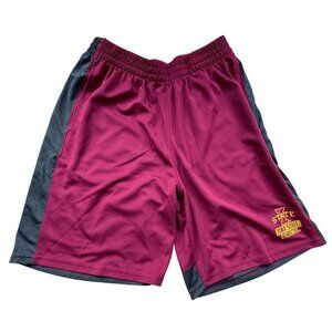 Iowa State Cyclones Maroon & Gray Athletic Basketball Shorts Youth XL 14/16